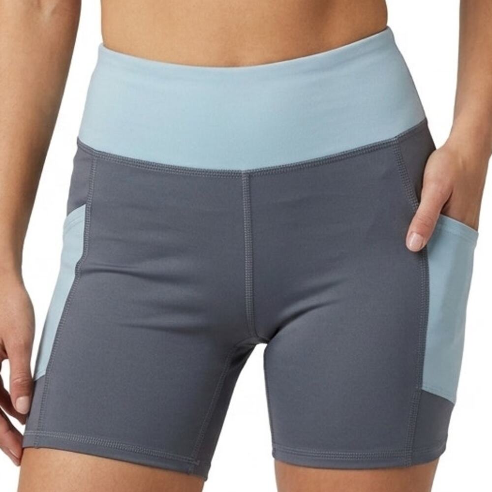 Parks Project Glacier Trail Blue Gray Colorblock Bike Shorts size XS NEW Tags